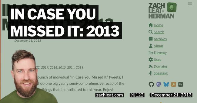 In Case You Missed It: 2013