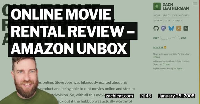 Online Movie Rental Review – Amazon Unbox