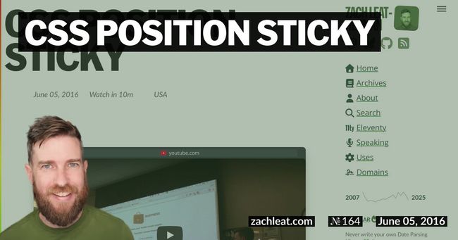 CSS Position Sticky