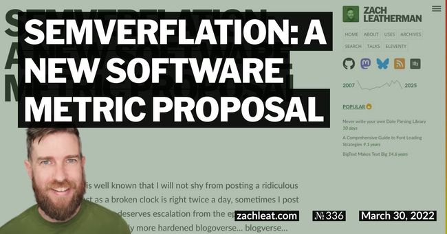 Semverflation: a new software metric proposal
