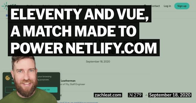 Eleventy and Vue, a match made to power Netlify.com