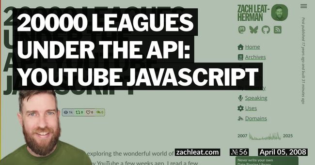 20000 Leagues Under the API: YouTube JavaScript