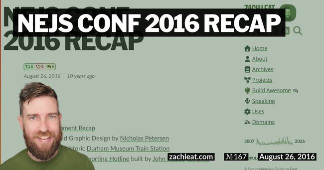 NEJS CONF 2016 Recap