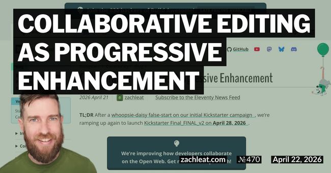 Collaborative Editing as Progressive Enhancement