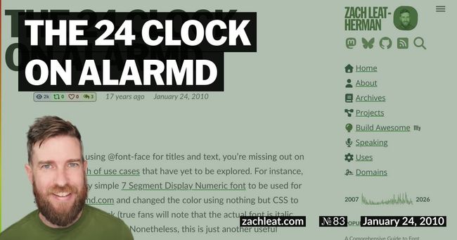 The 24 Clock on ALARMd