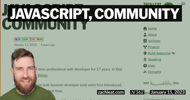 JavaScript, Community