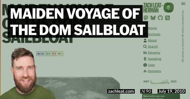 Maiden Voyage of the DOM Sailbloat