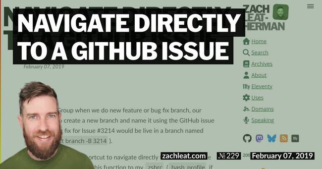 Navigate directly to a GitHub Issue