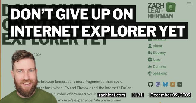 Don’t Give Up on Internet Explorer Yet