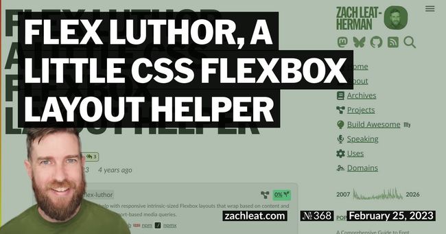 Flex Luthor, a Little CSS Flexbox Layout Helper