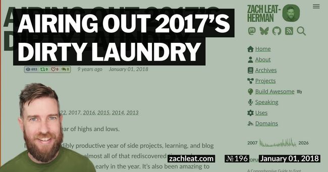Airing Out 2017’s Dirty Laundry
