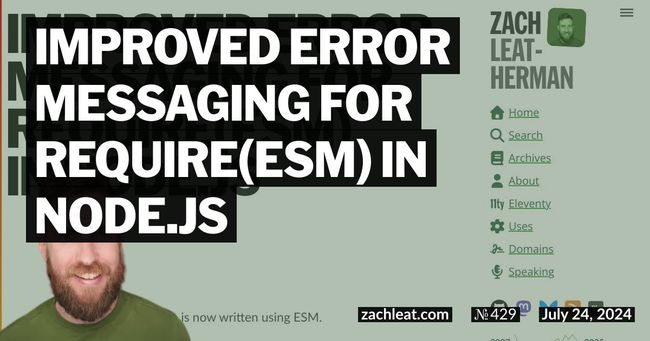 Improved error messaging for require(ESM) in Node.js