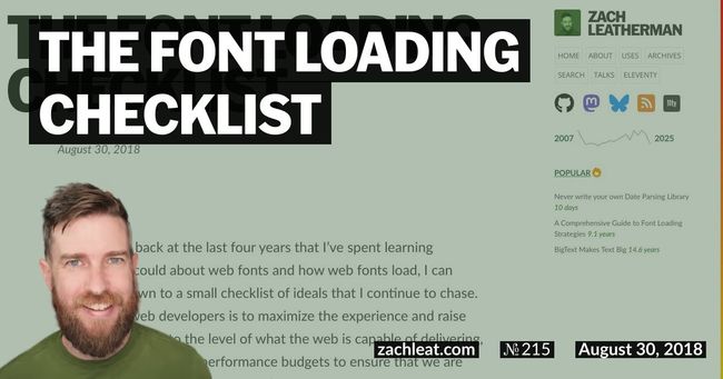 The Font Loading Checklist