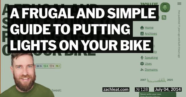 A Frugal and Simple Guide to Putting Lights on your Bike