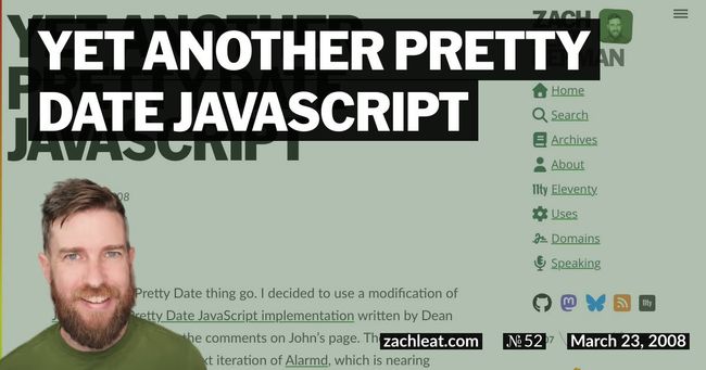 Yet Another Pretty Date JavaScript