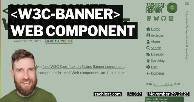 W3C Banner Web Component