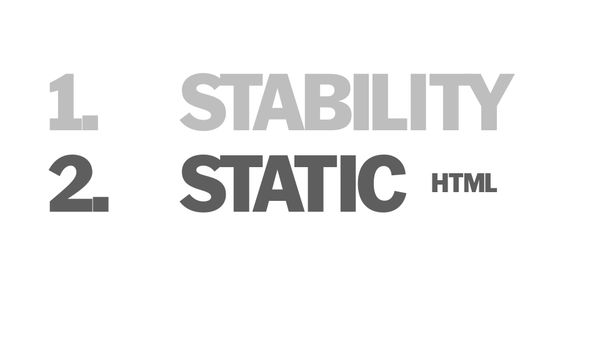 Point 2, Static HTML