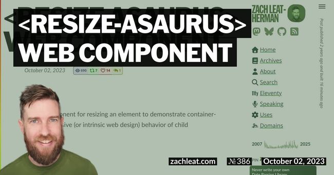 resize-asaurus Web Component