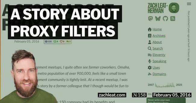 A Story About Proxy Filters