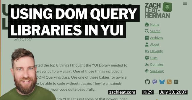 Using DOM Query Libraries in YUI