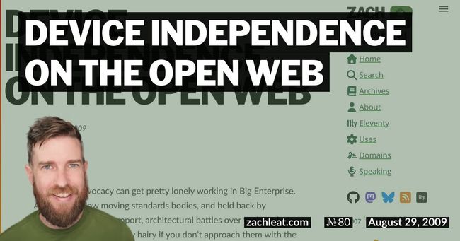 Device Independence on the Open Web