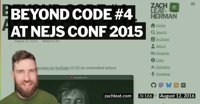 Beyond Code #4 at NEJS CONF 2015