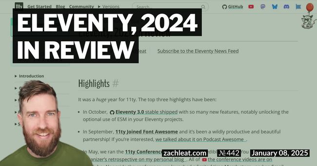 Eleventy, 2024 in Review