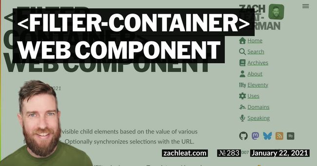 filter-container Web Component