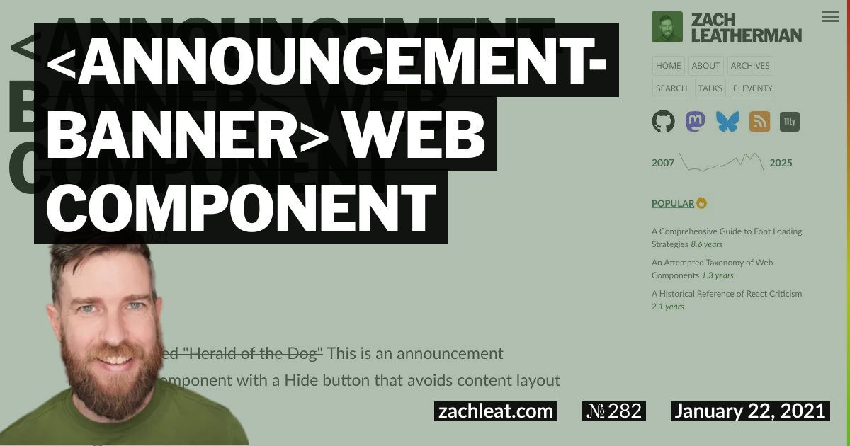 announcement-banner Web Component