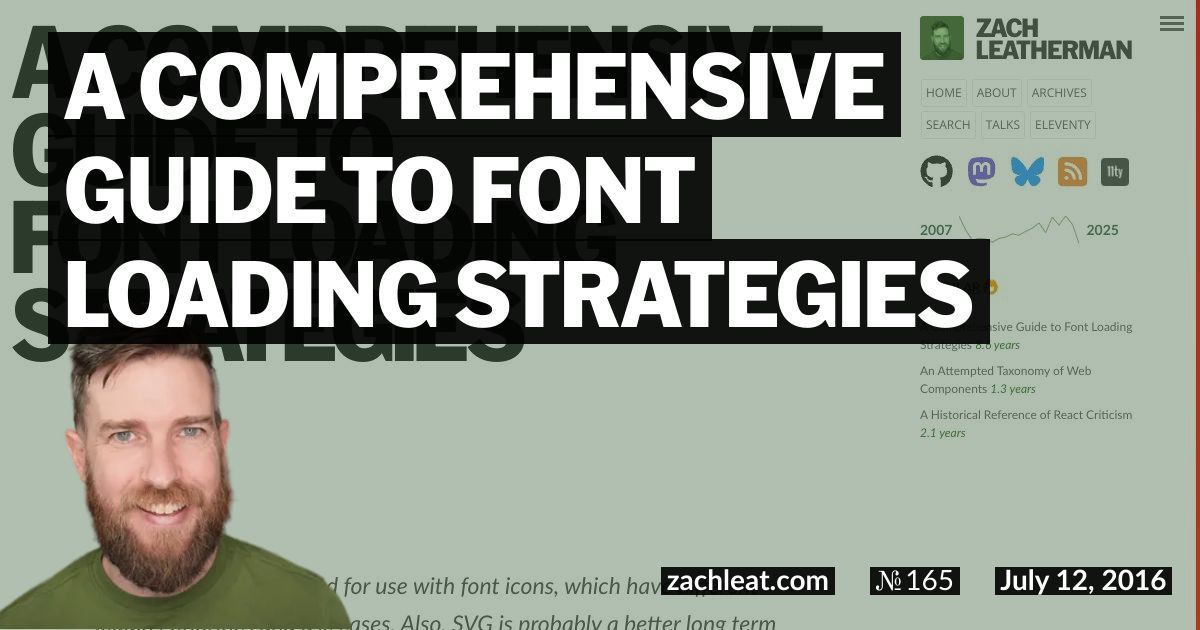 A Comprehensive Guide to Font Loading Strategies