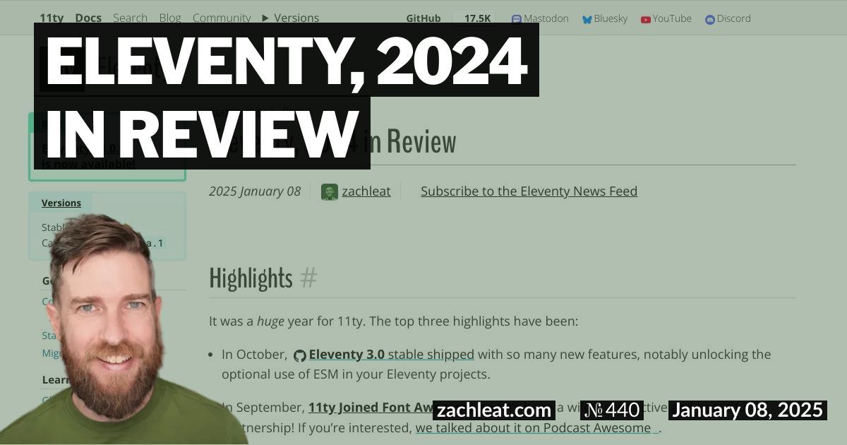 Eleventy, 2024 in Review