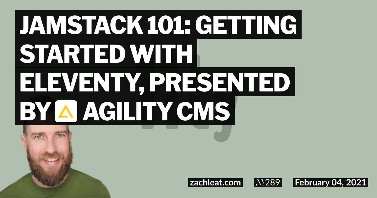 Jamstack 101: Getting Started with Eleventy