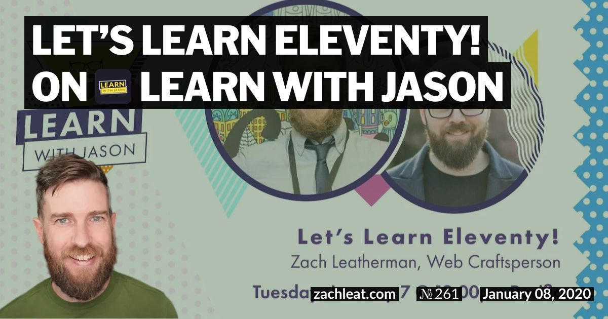 Let’s Learn Eleventy!—Learn With Jason