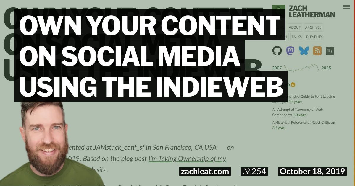 Own Your Content on Social Media Using the IndieWeb