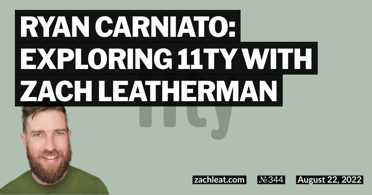 Ryan Carniato: Exploring 11ty with Zach Leatherman