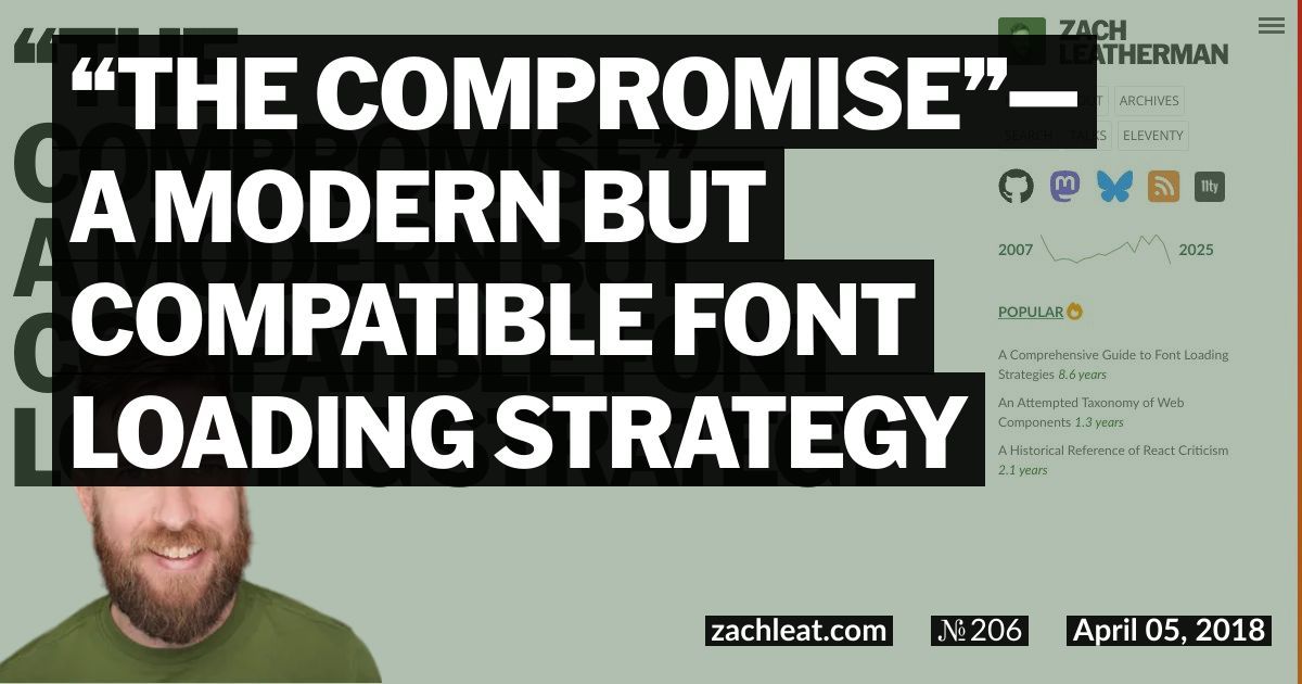 “The Compromise”—a Modern but Compatible Font Loading Strategy