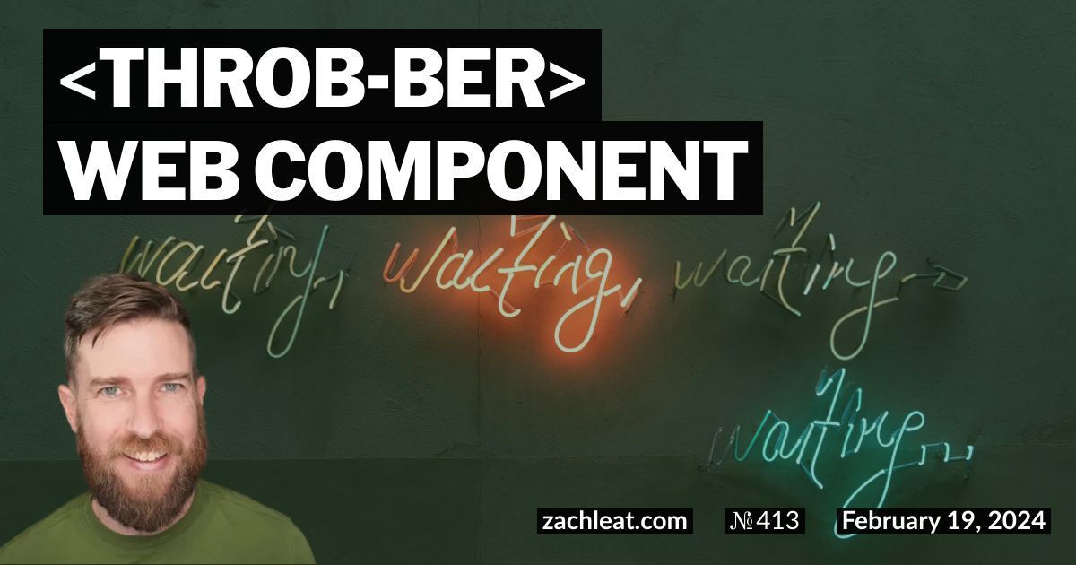 throbber Web Component