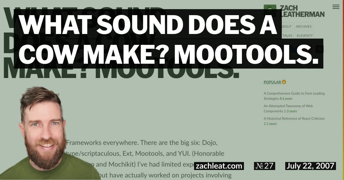 What Sound Does a Cow Make?  MooTools.